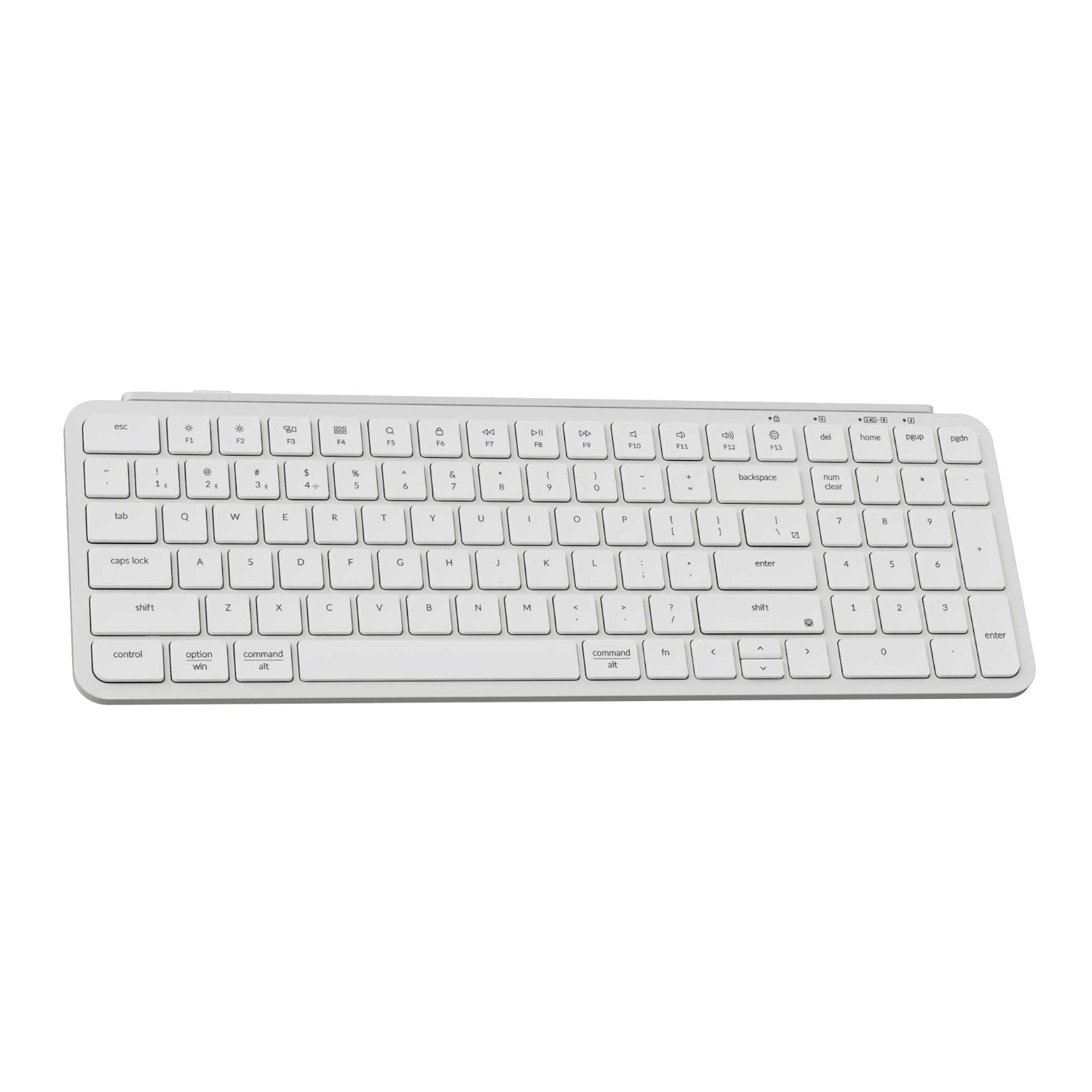 Keychron B2 Pro Ultra-Slim 96% Wireless Keyboard Ivory White image 2