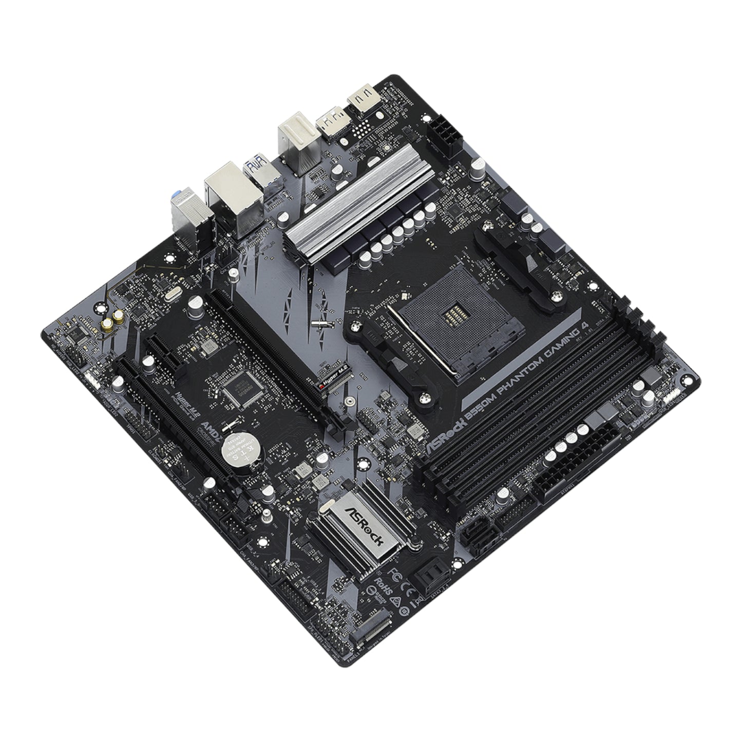 Asrock B550 Phantom Gaming 4 AM4 M-ATX Motherboard image 3