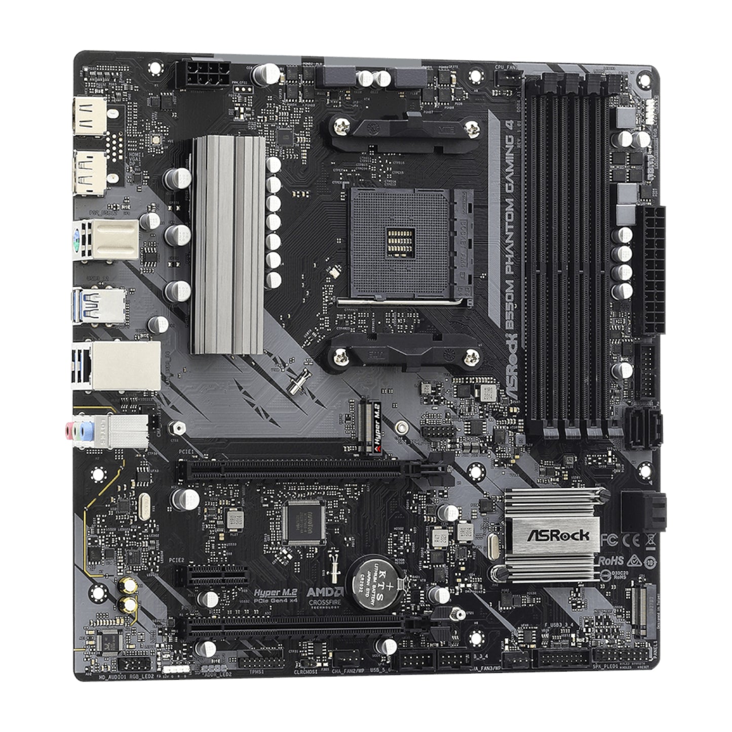Asrock B550 Phantom Gaming 4 AM4 M-ATX Motherboard image 4