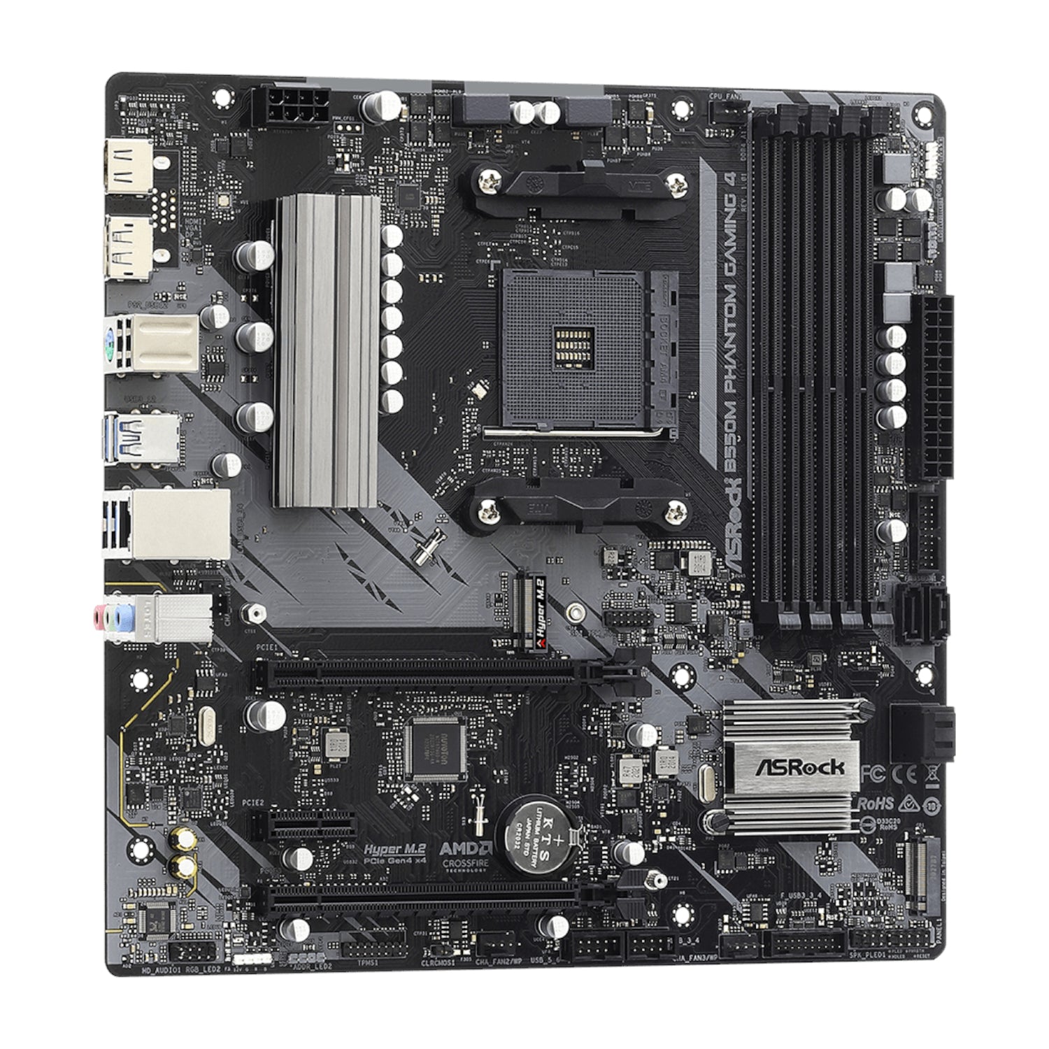Asrock B550 Phantom Gaming 4 AM4 M-ATX Motherboard image 4