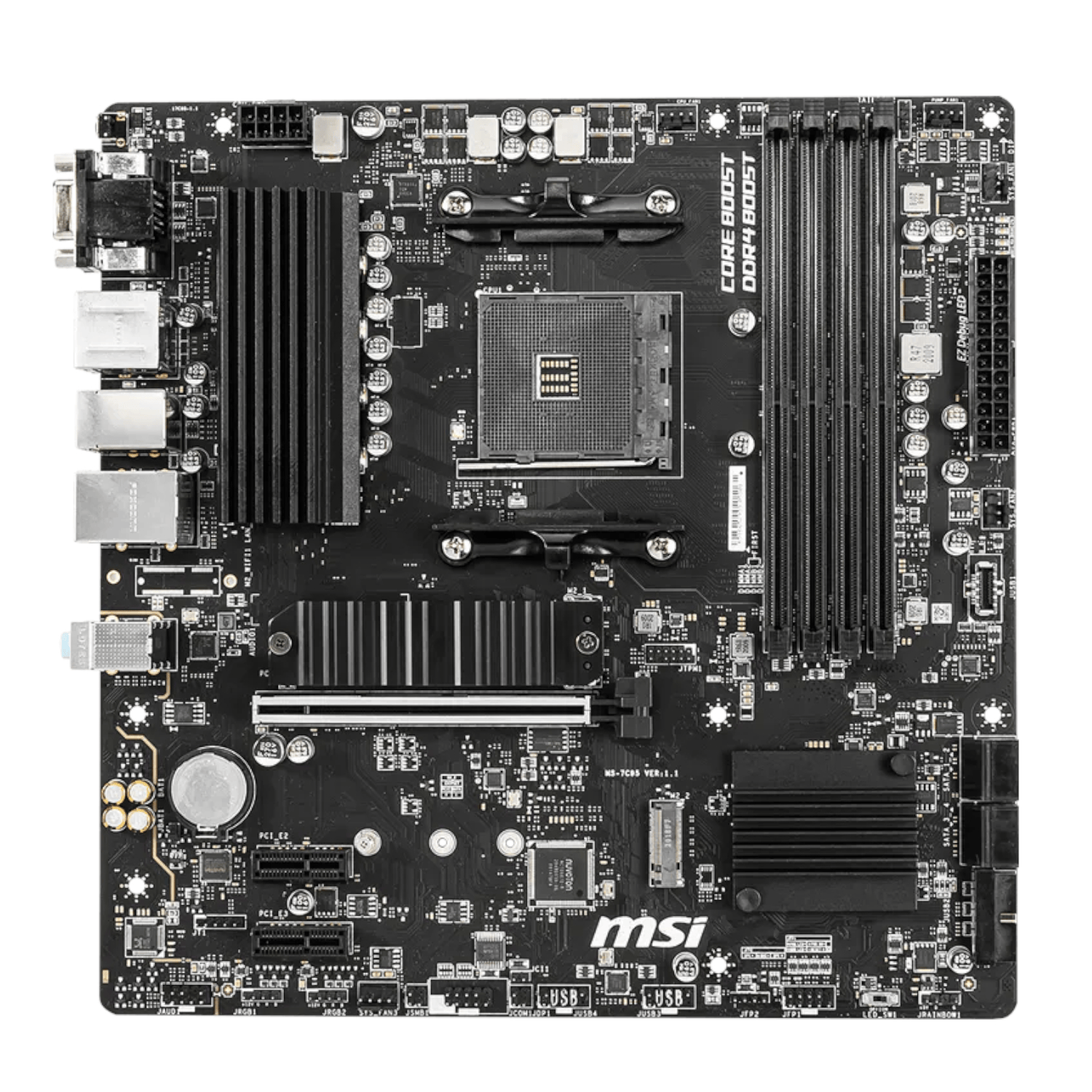 Msi B550M Msi AM4 M-ATX Motherboard image 2