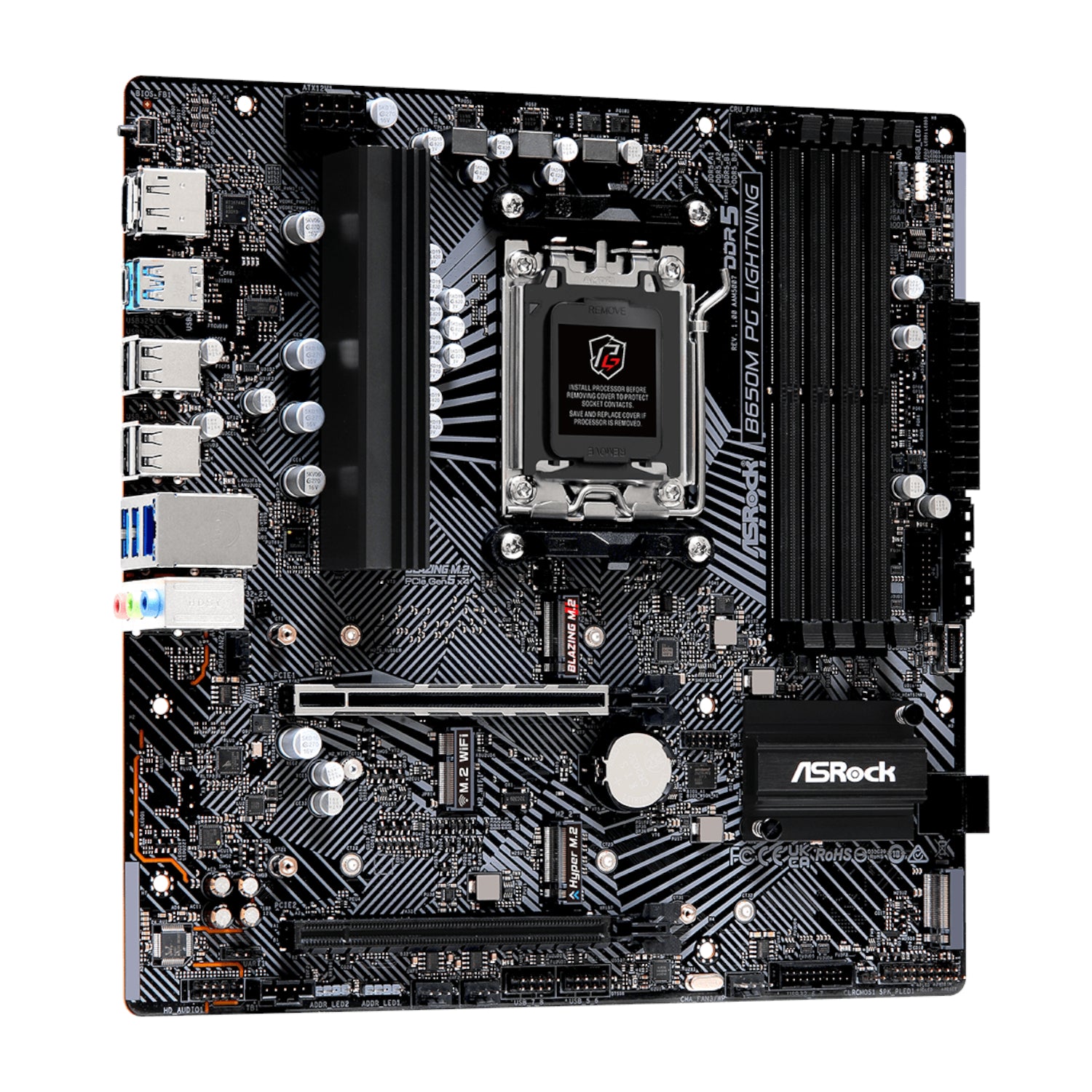 Asrock AMD AM5 Micro ATX Motherboard image 3
