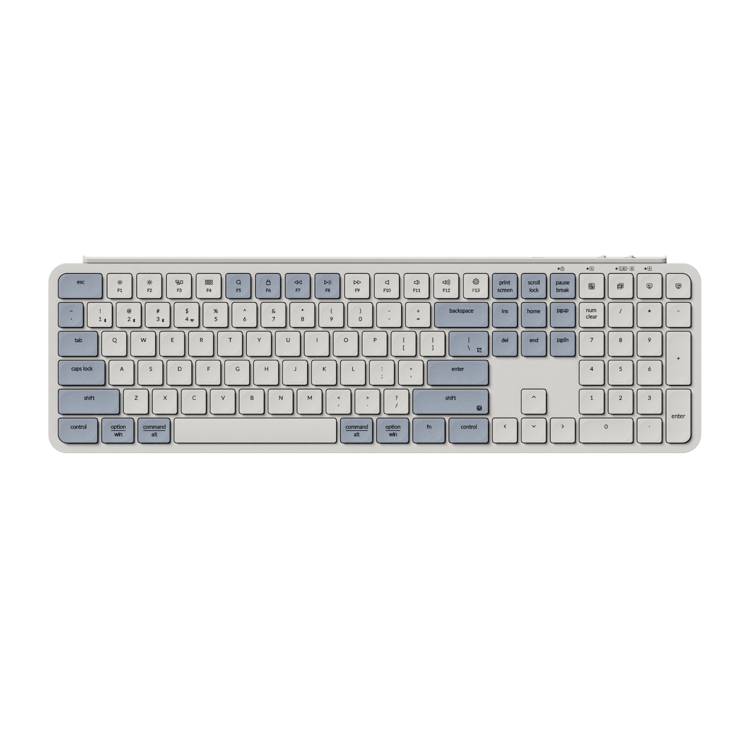 Keychron B6 Pro Ultra-Slim 100% Wireless Keyboard Retro Blue