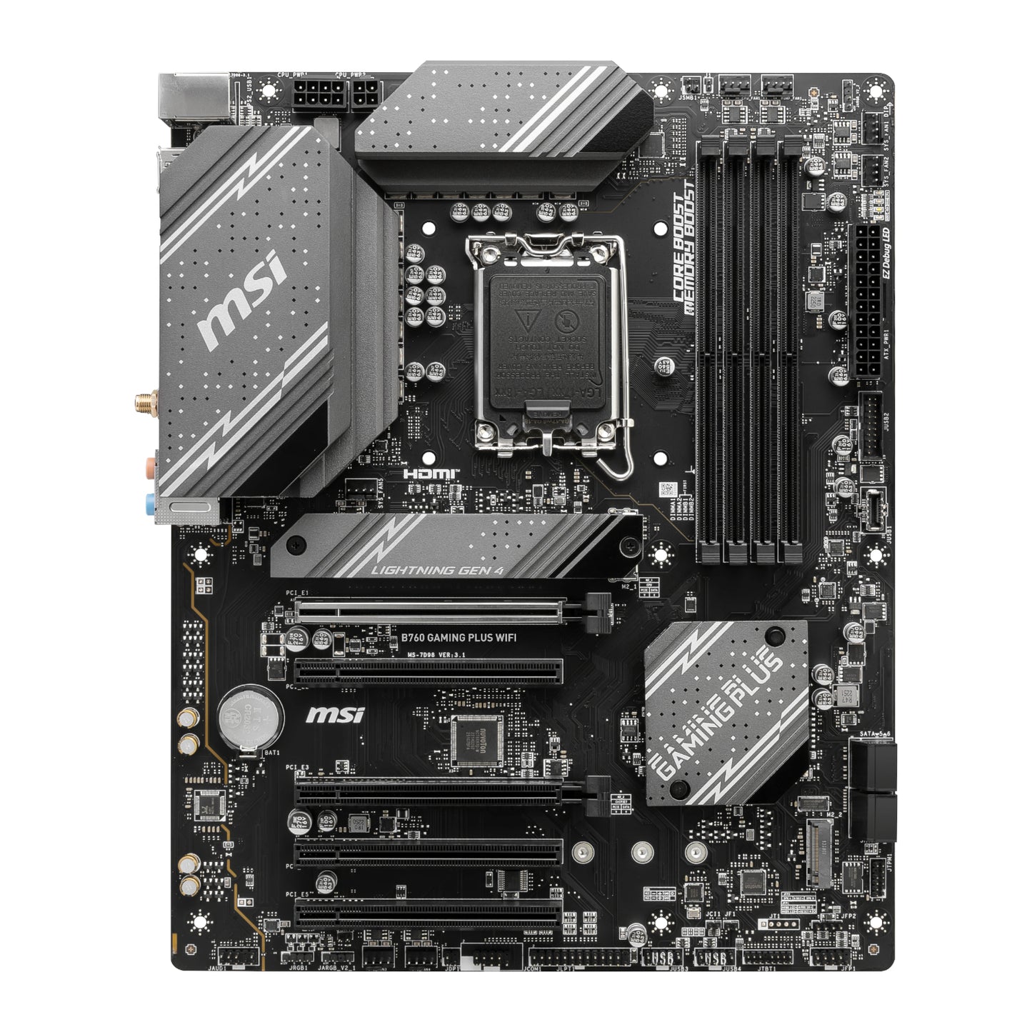 Msi B760 Gaming Plus WIFI DDR5 LGA1700 ATX Motherboard image 2