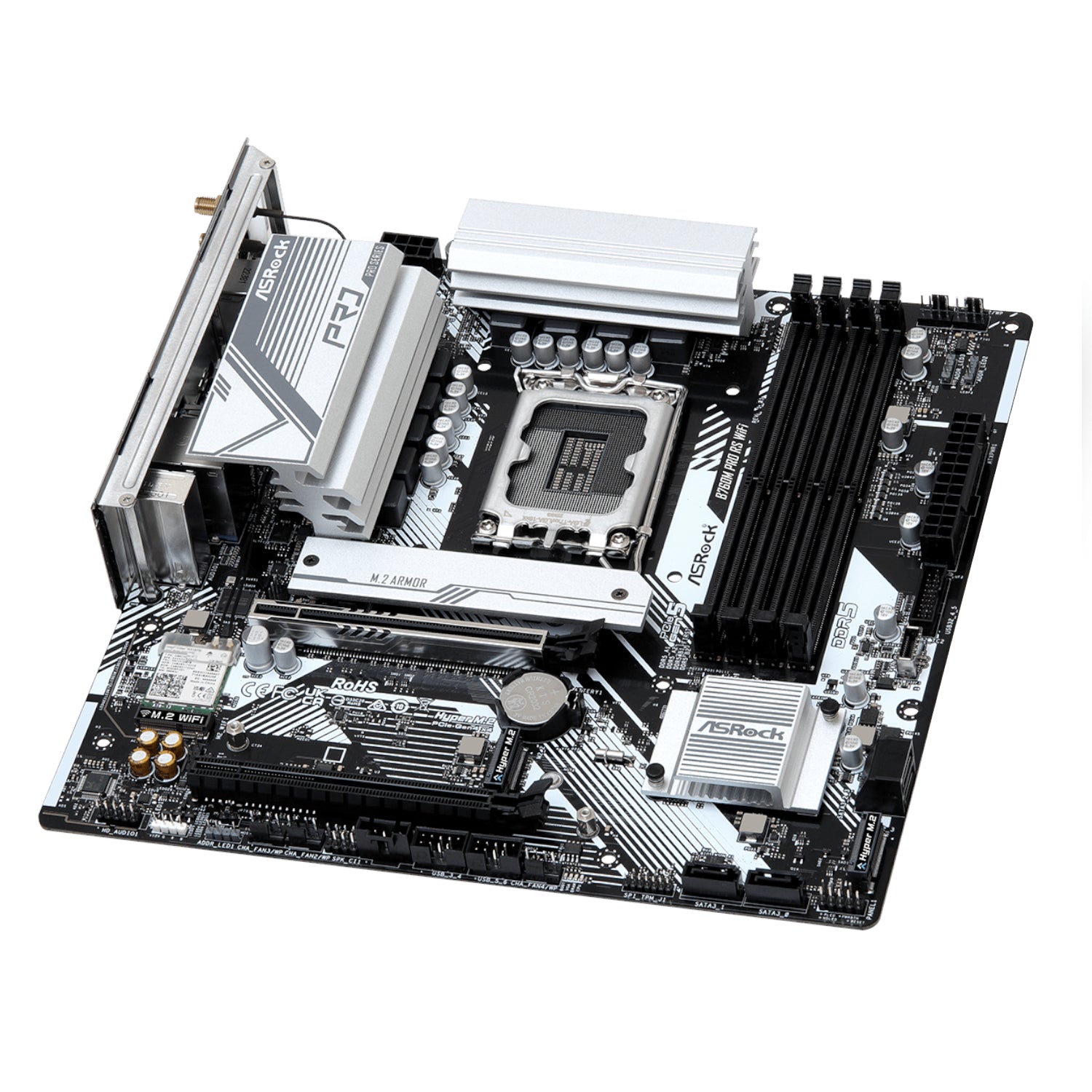 Asrock B760M Pro RS WIFI INTEL Lga 1700 MATX Gaming Motherboard image 4