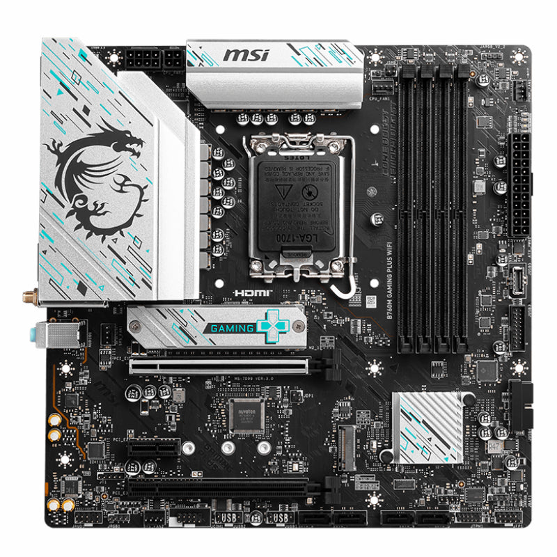 Msi B760M Gaming Plus WIFI DDR5 INTEL LGA1700 M-ATX Gaming Motherboard image 2