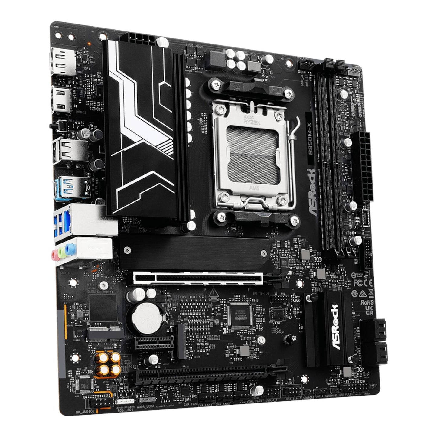 Asrock B850M-X WIFI AM5 Micro ATX Motherboard (DDR5, PCIE 5.0, WI-FI 6E) image 3