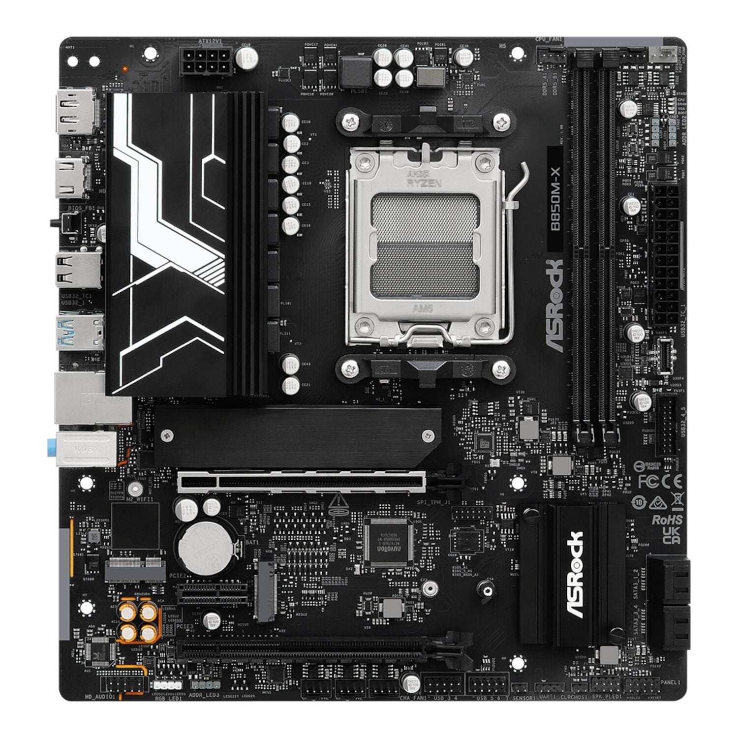 Asrock B850M-X WIFI AM5 Micro ATX Motherboard (DDR5, PCIE 5.0, WI-FI 6E) image 4