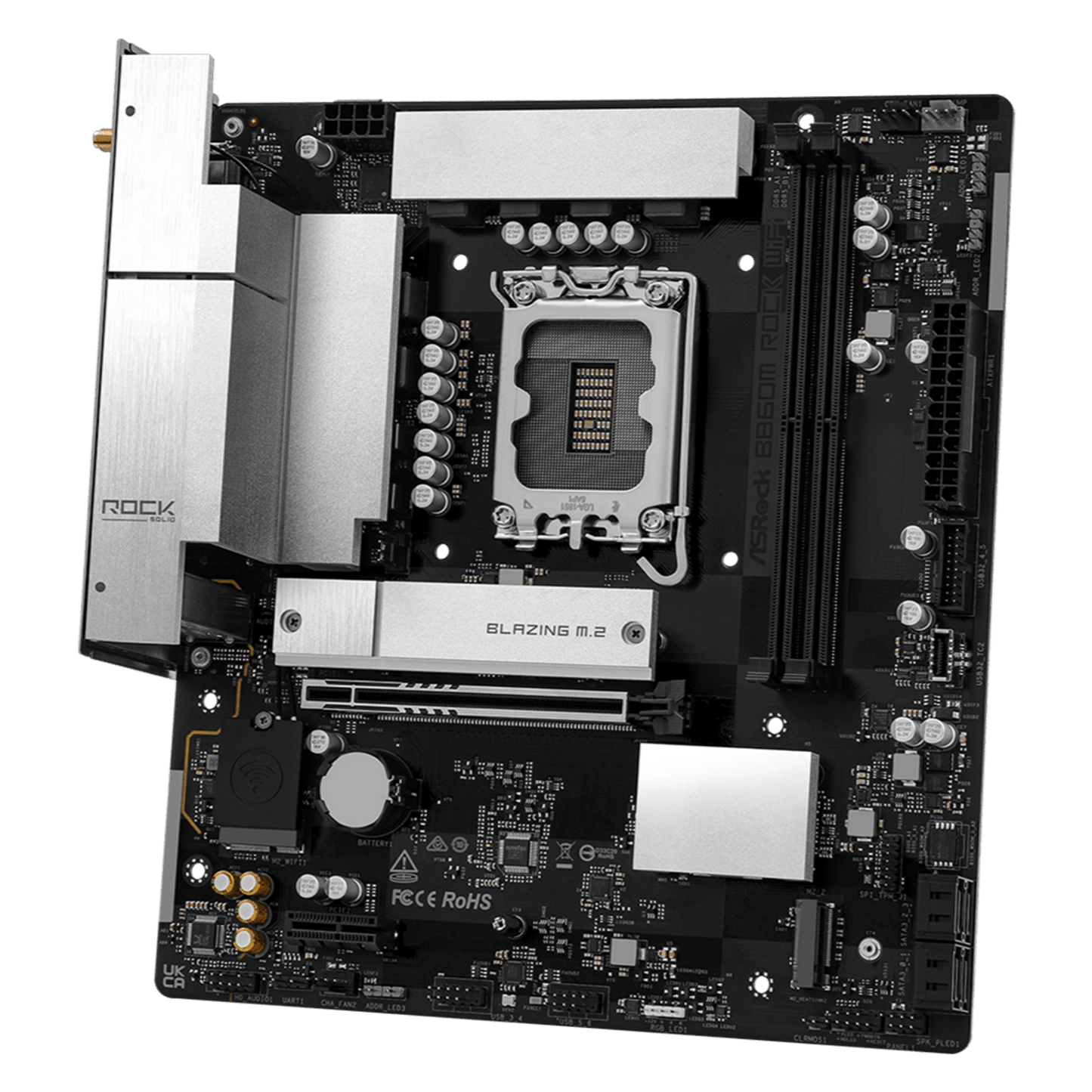 Asrock INTEL LGA1851 MATX Gaming Motherboard image 4