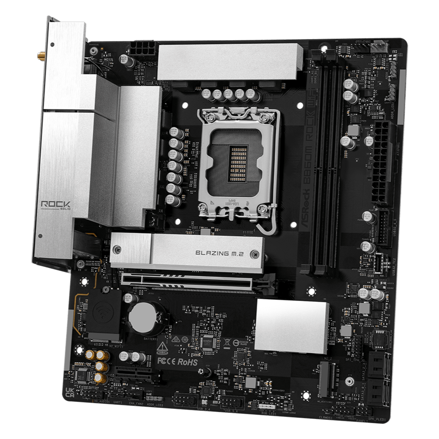 Asrock INTEL LGA1851 MATX Gaming Motherboard image 4