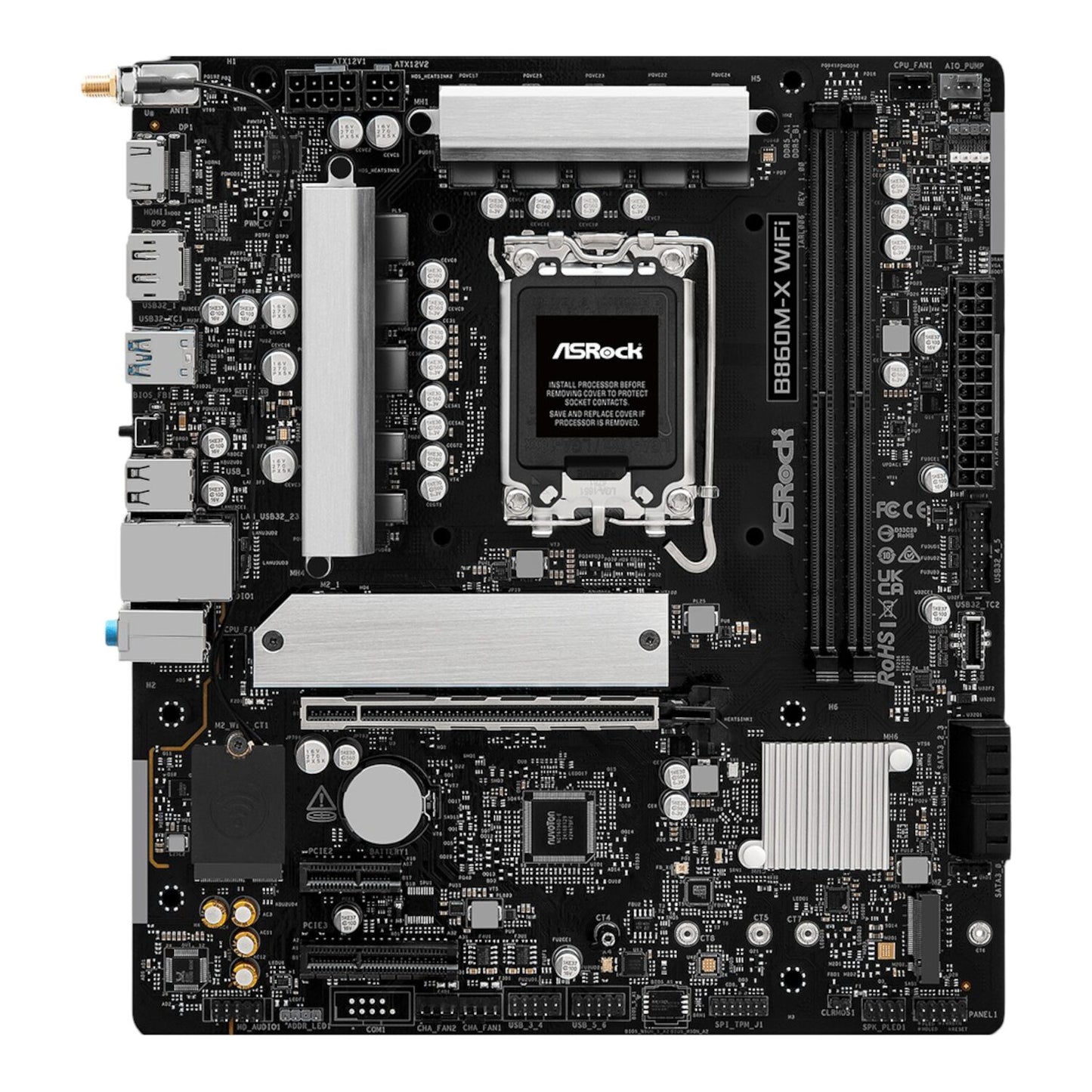 Asrock B860M-X Micro ATX DDR5 Motherboard (PCIE 5 And WI-FI 6E) image 2