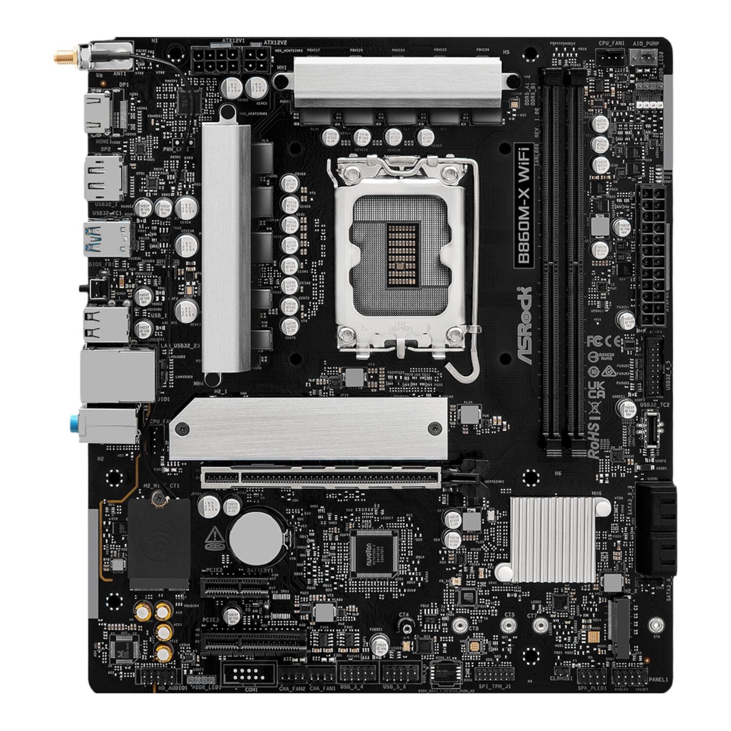 Asrock B860M-X Micro ATX DDR5 Motherboard (PCIE 5 And WI-FI 6E) image 3