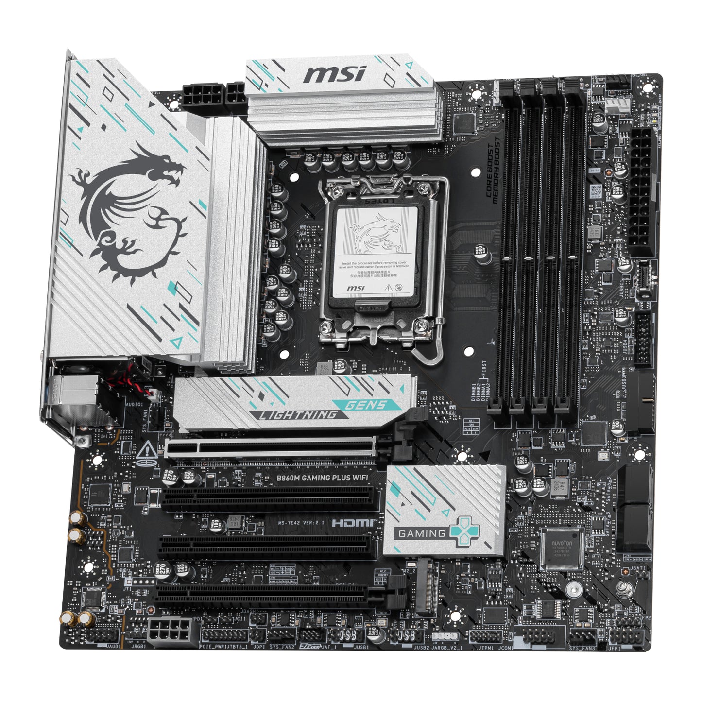 Msi B860M Gaming Plus WIFI INTEL LGA1851 DDR5 M-ATX Motherboard image 4