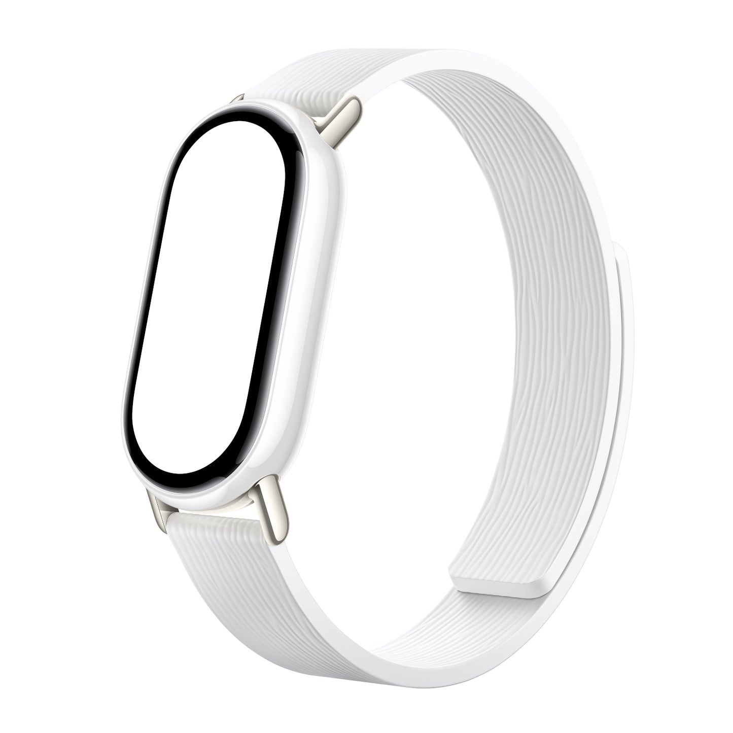 Xiaomi Smart Band 10 Magnetic Kona Leather Strap Glacier White image 2