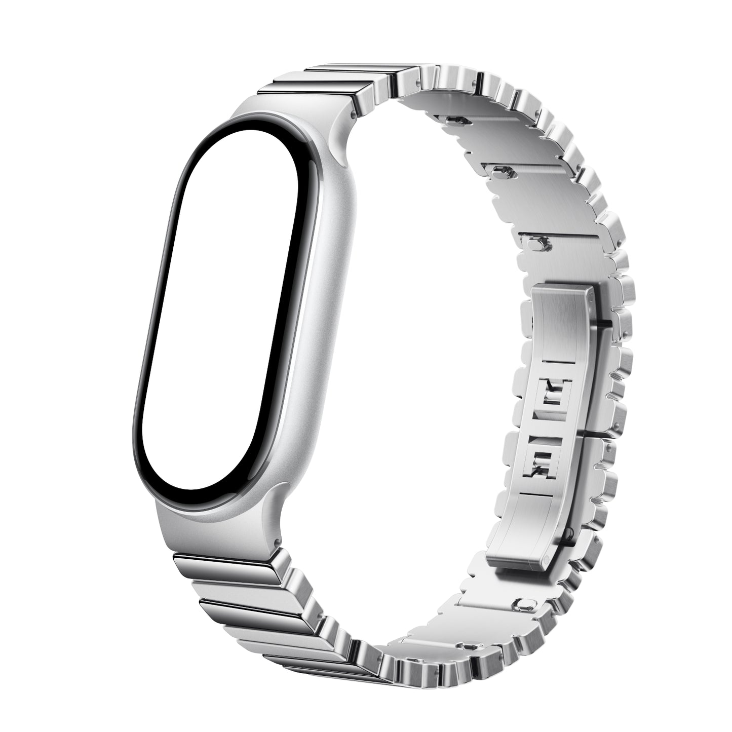 Xiaomi Smart Band 10 Asymmetrical Metal Strap – Silver image 2
