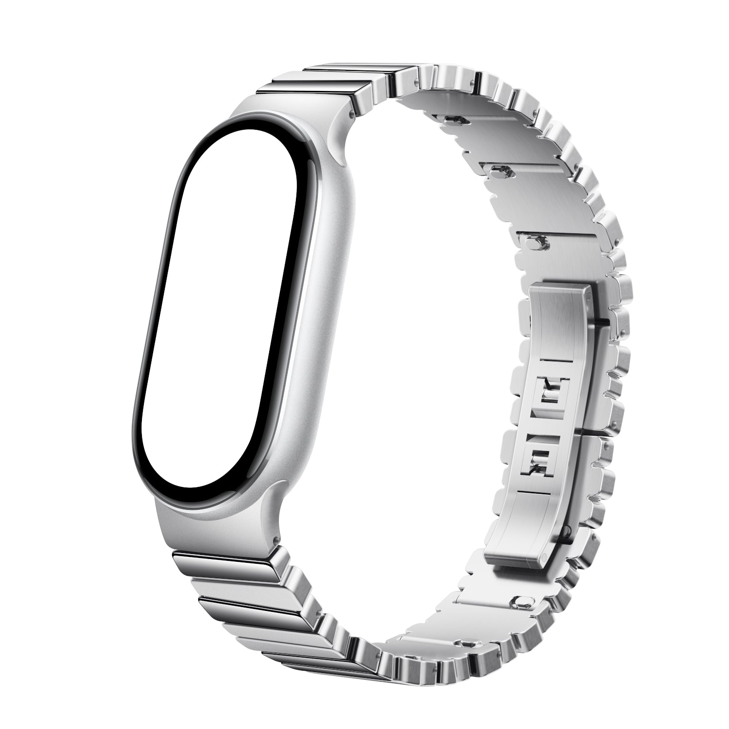 Xiaomi Smart Band 10 Asymmetrical Metal Strap – Silver image 2