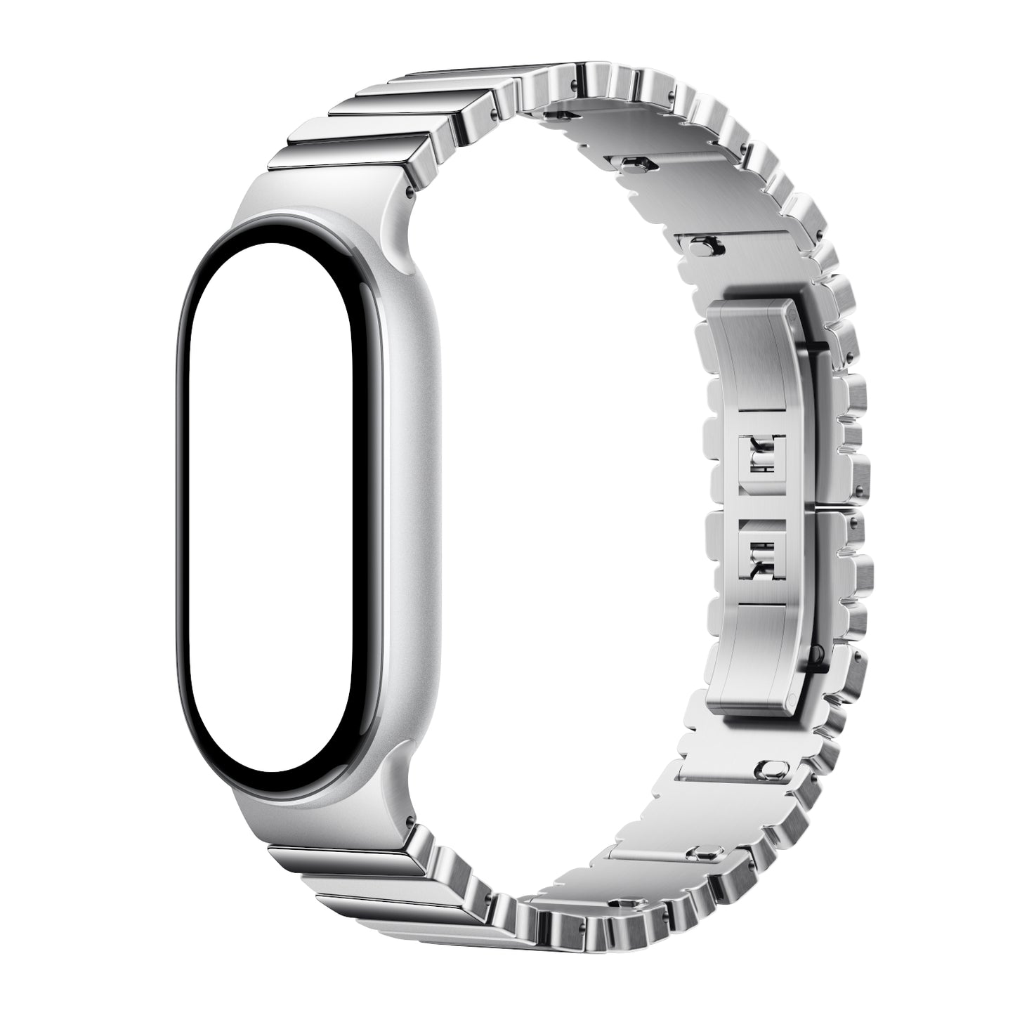 Xiaomi Smart Band 10 Asymmetrical Metal Strap – Silver image 3