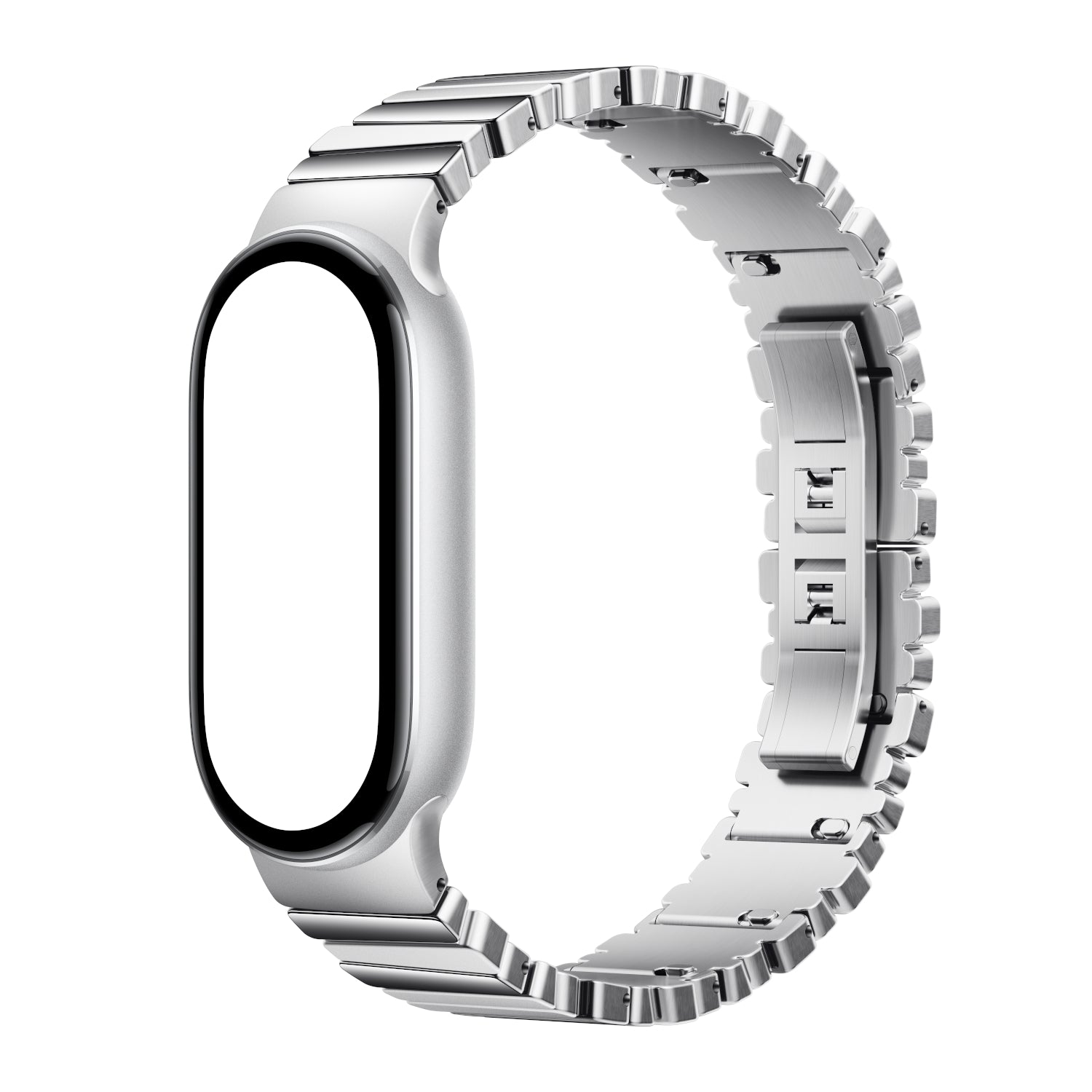 Xiaomi Smart Band 10 Asymmetrical Metal Strap – Silver image 3