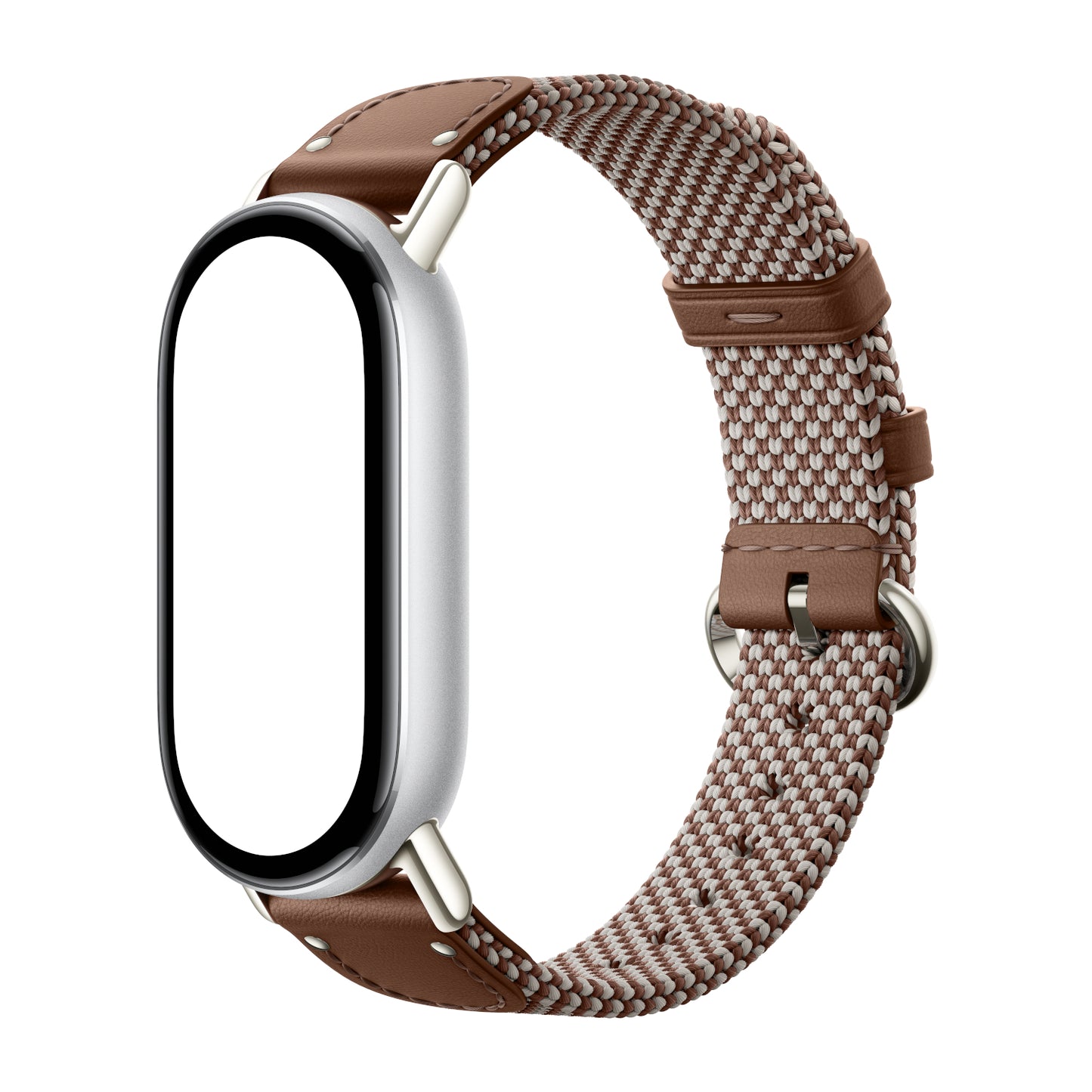 Xiaomi Smart Band 10 Knitted Silk Strap Feather Brown image 3