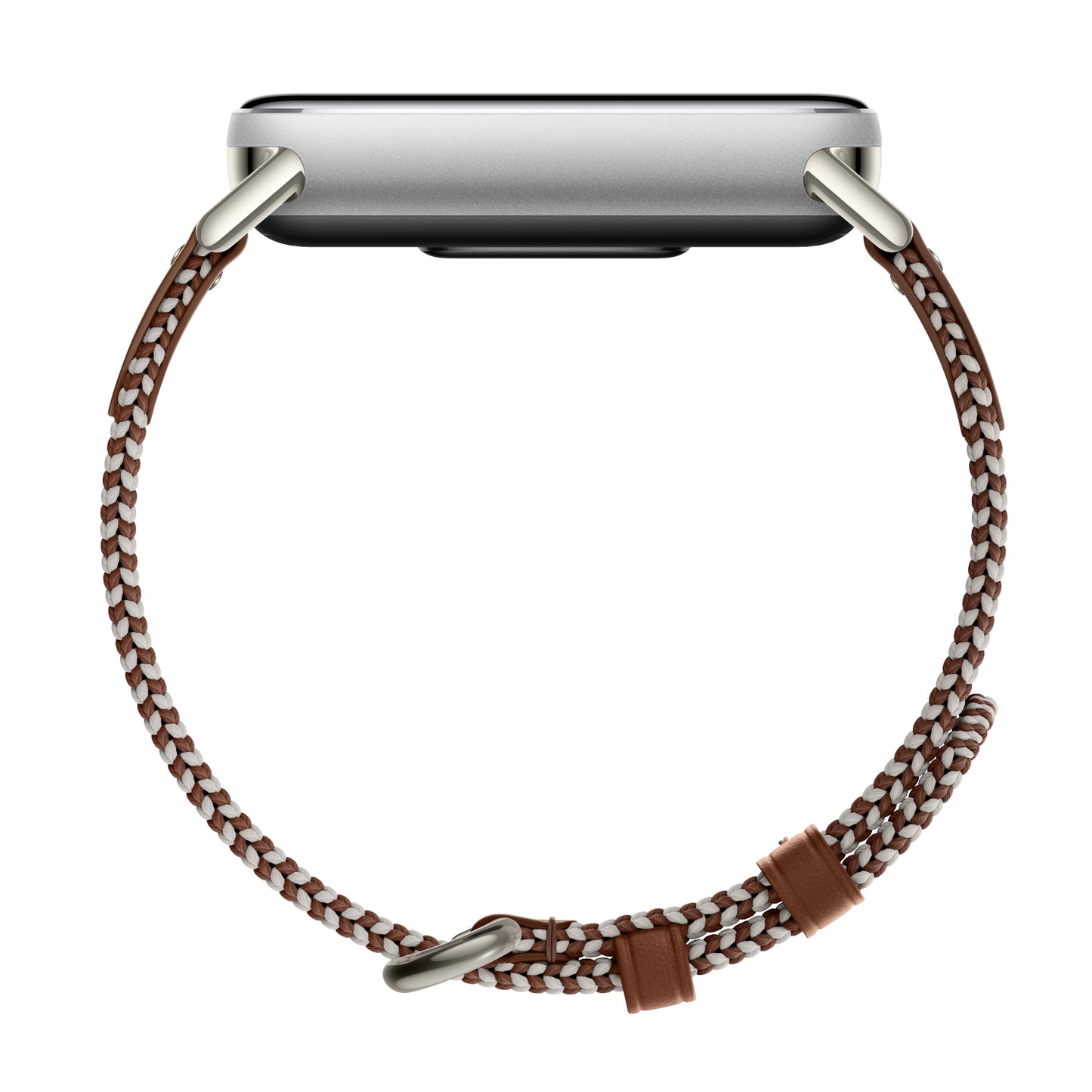 Xiaomi Smart Band 10 Knitted Silk Strap Feather Brown image 4
