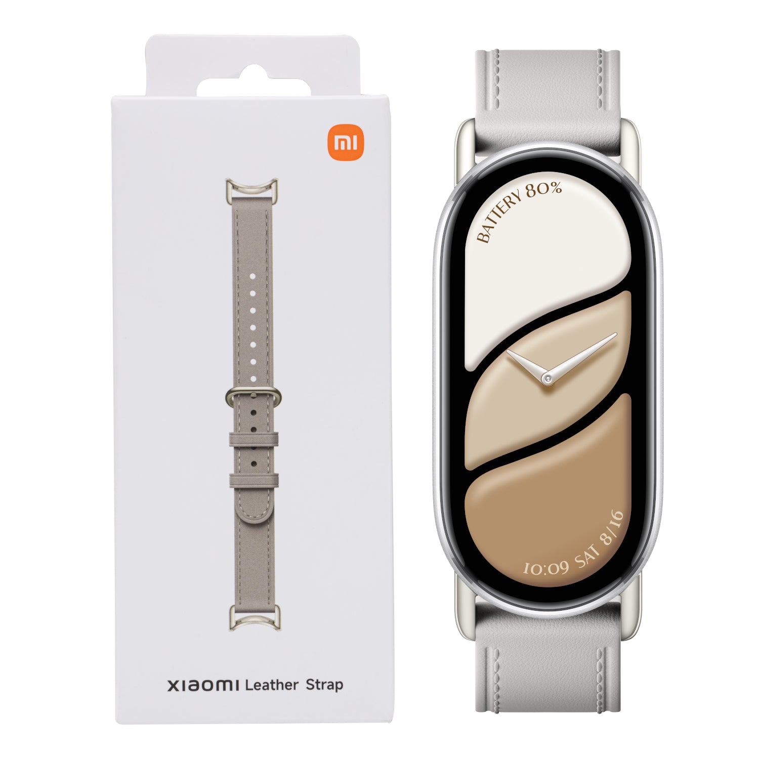 Xiaomi Smart Band 10 Leather Strap Grey