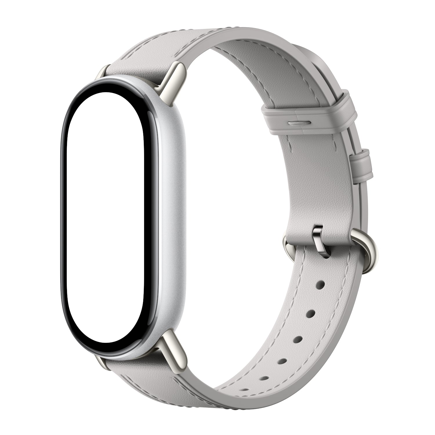Xiaomi Smart Band 10 Leather Strap Grey image 3