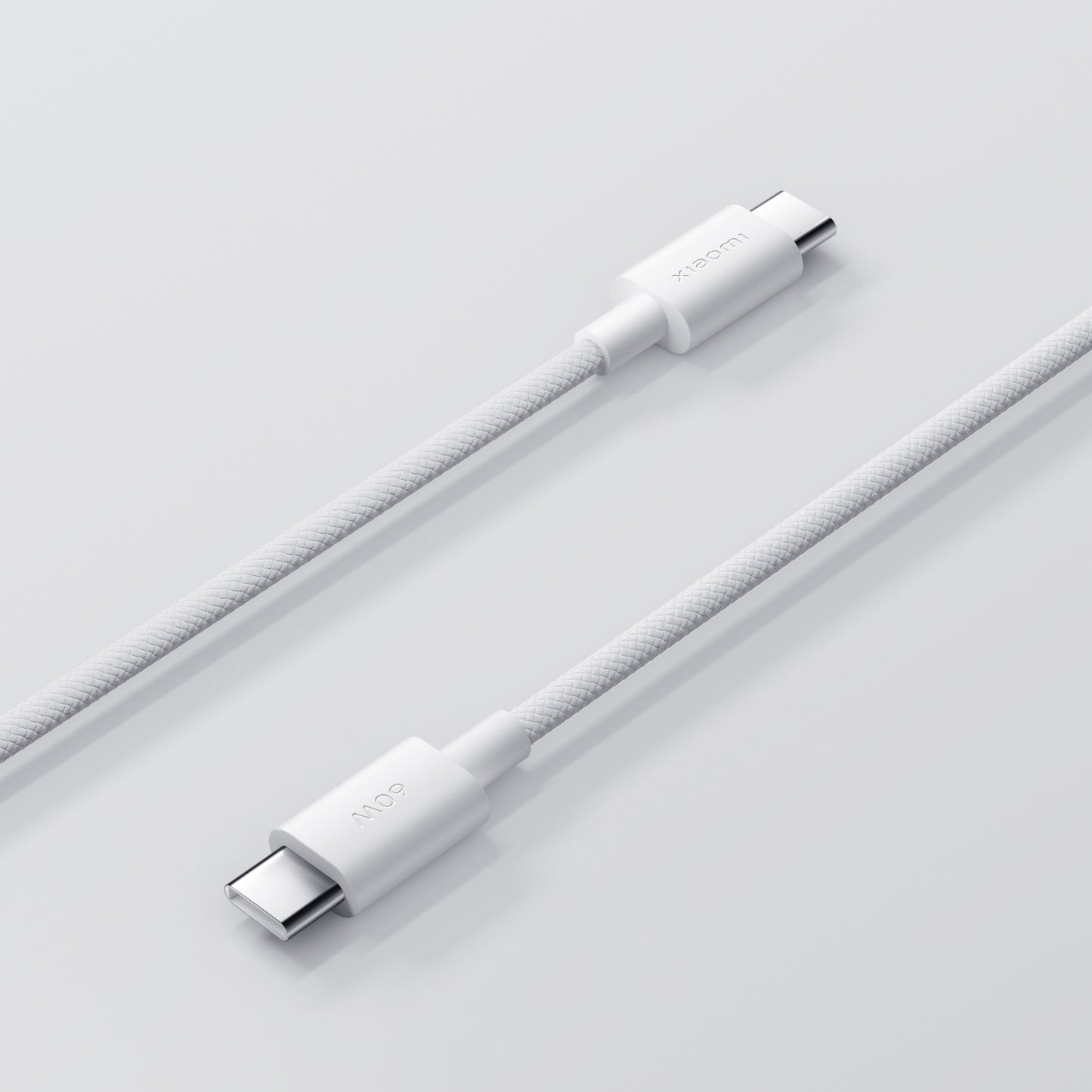 Xiaomi 3A Braided USB Type-C To USB Type-C Cable 1M White image 2