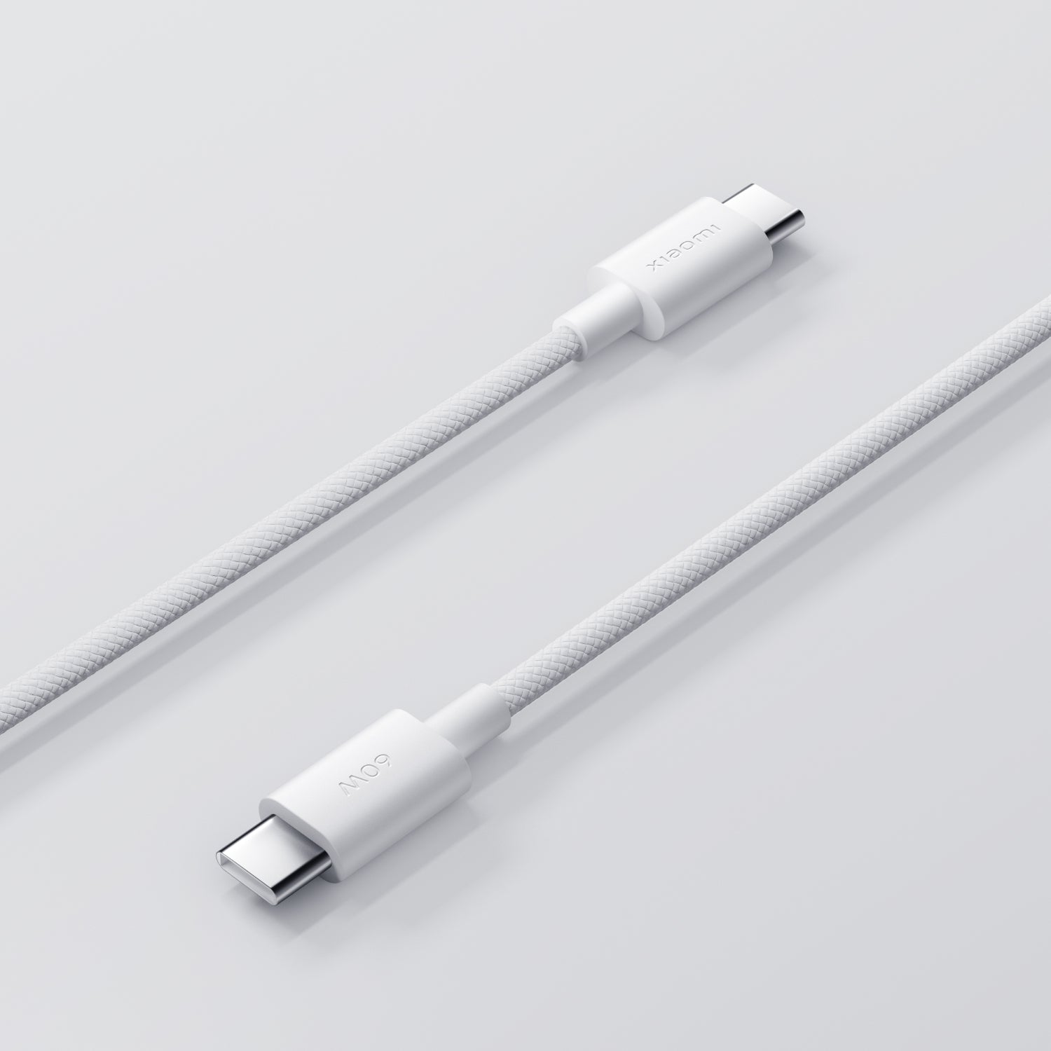 Xiaomi 3A Braided USB Type-C To USB Type-C Cable 1M White image 2