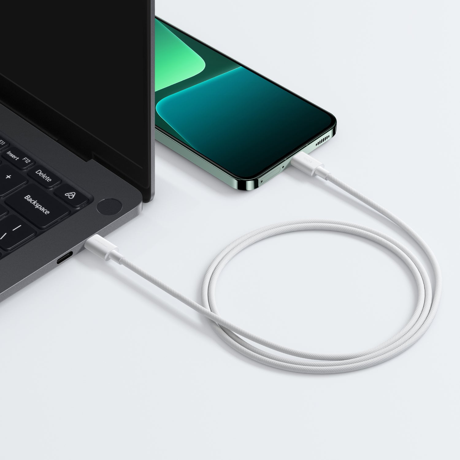 Xiaomi 3A Braided USB Type-C To USB Type-C Cable 1M White image 5