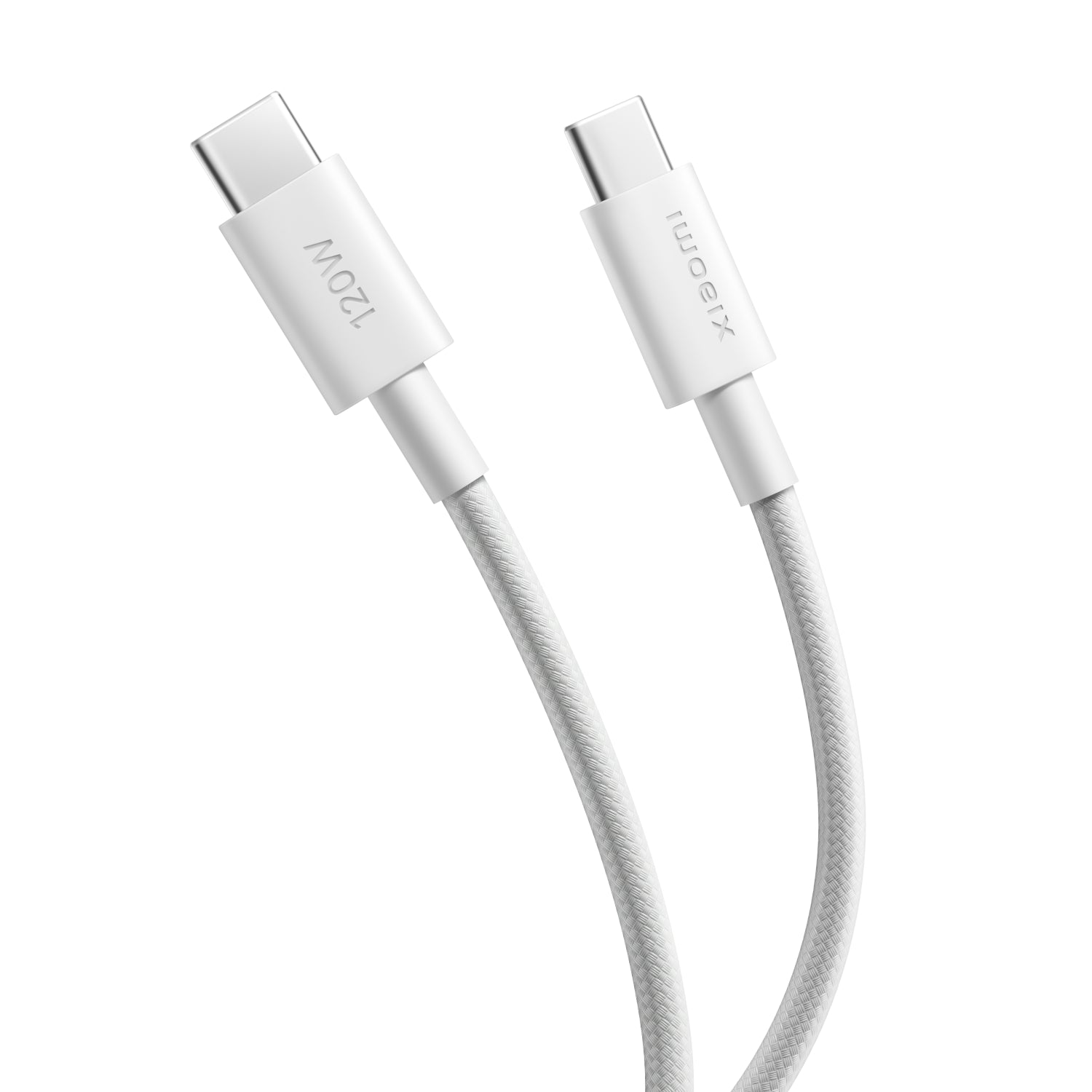 Xiaomi 6A Braided USB Type-C To USB Type-C Cable (1M) White image 2
