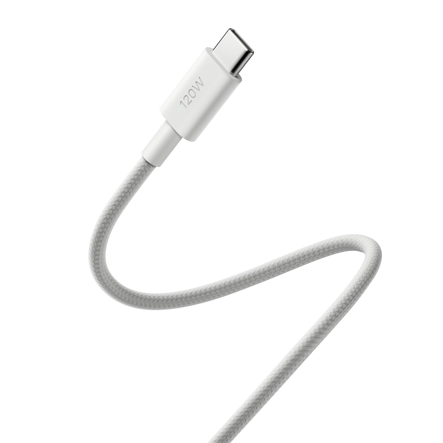 Xiaomi 6A Braided USB Type-C To USB Type-C Cable (1M) White image 3