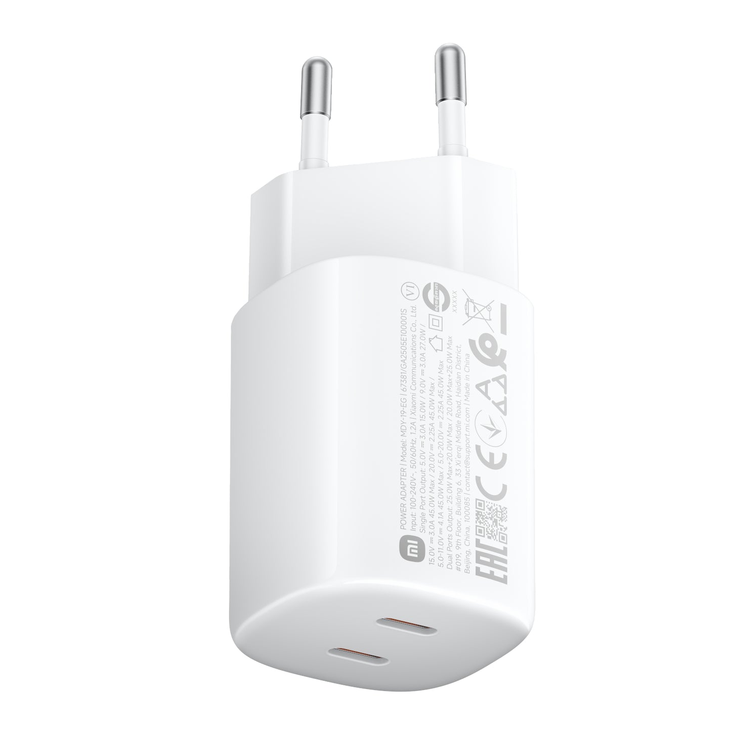 Xiaomi 45W Nano Turbo Power Adapter (2 Port)