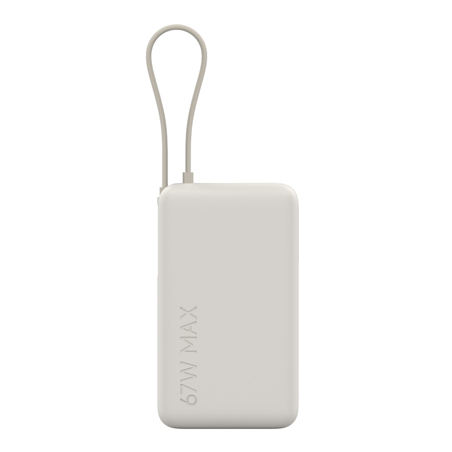 Xiaomi 67W Power Bank 10000MAH (integrated Cable) Tan image 2
