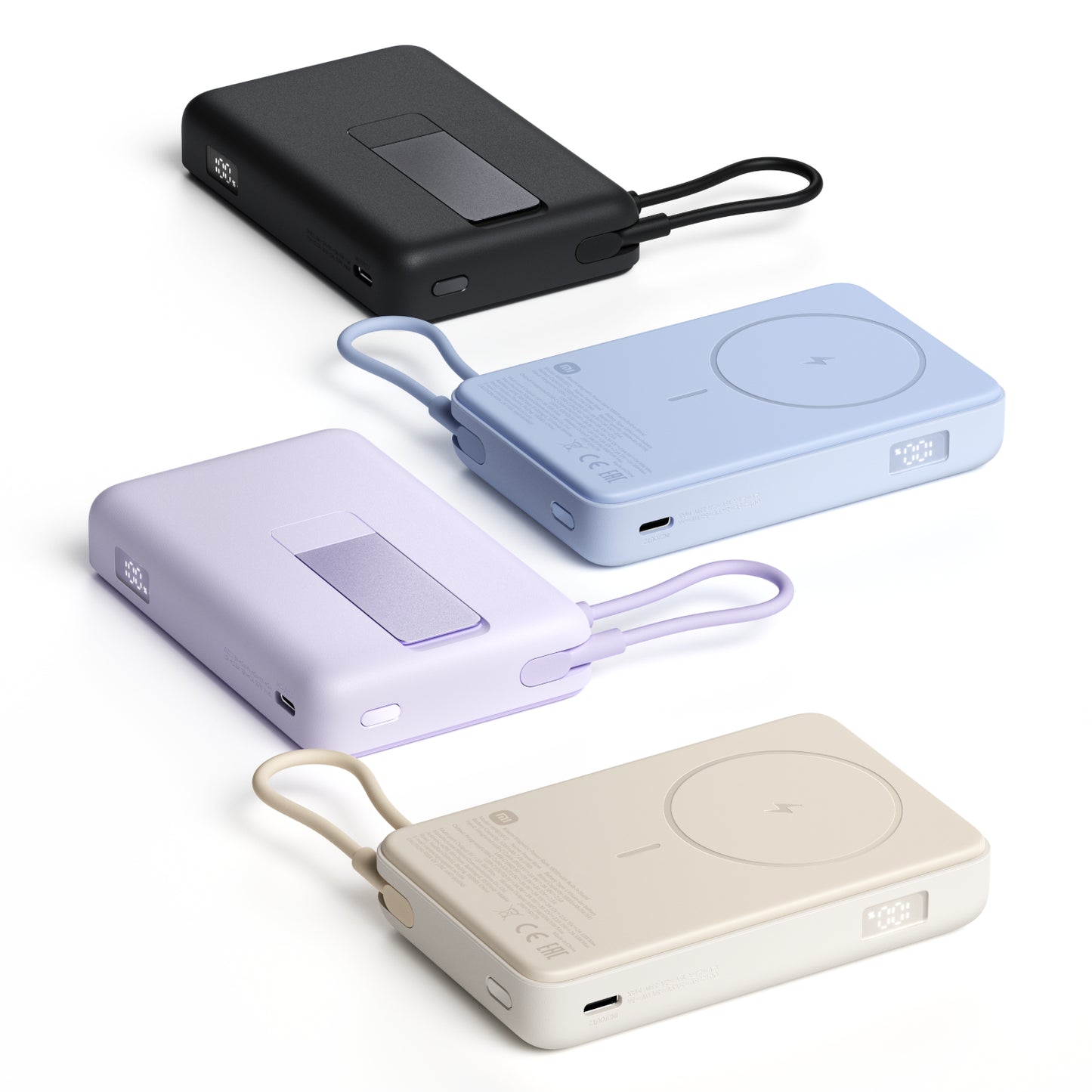 Xiaomi Magnetic Power Bank 10000 With Built-In Stand Purple image 4
