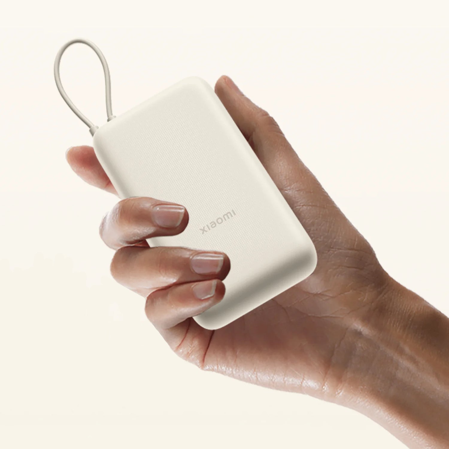 Xiaomi 33W Power Bank 20000MAH (integrated Cable) – Tan image 4