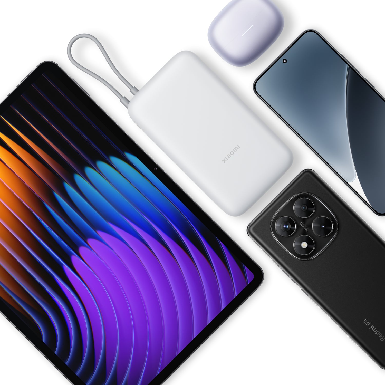 Xiaomi Power Bank 20000MAH (integrated Cable) Light Grey image 6
