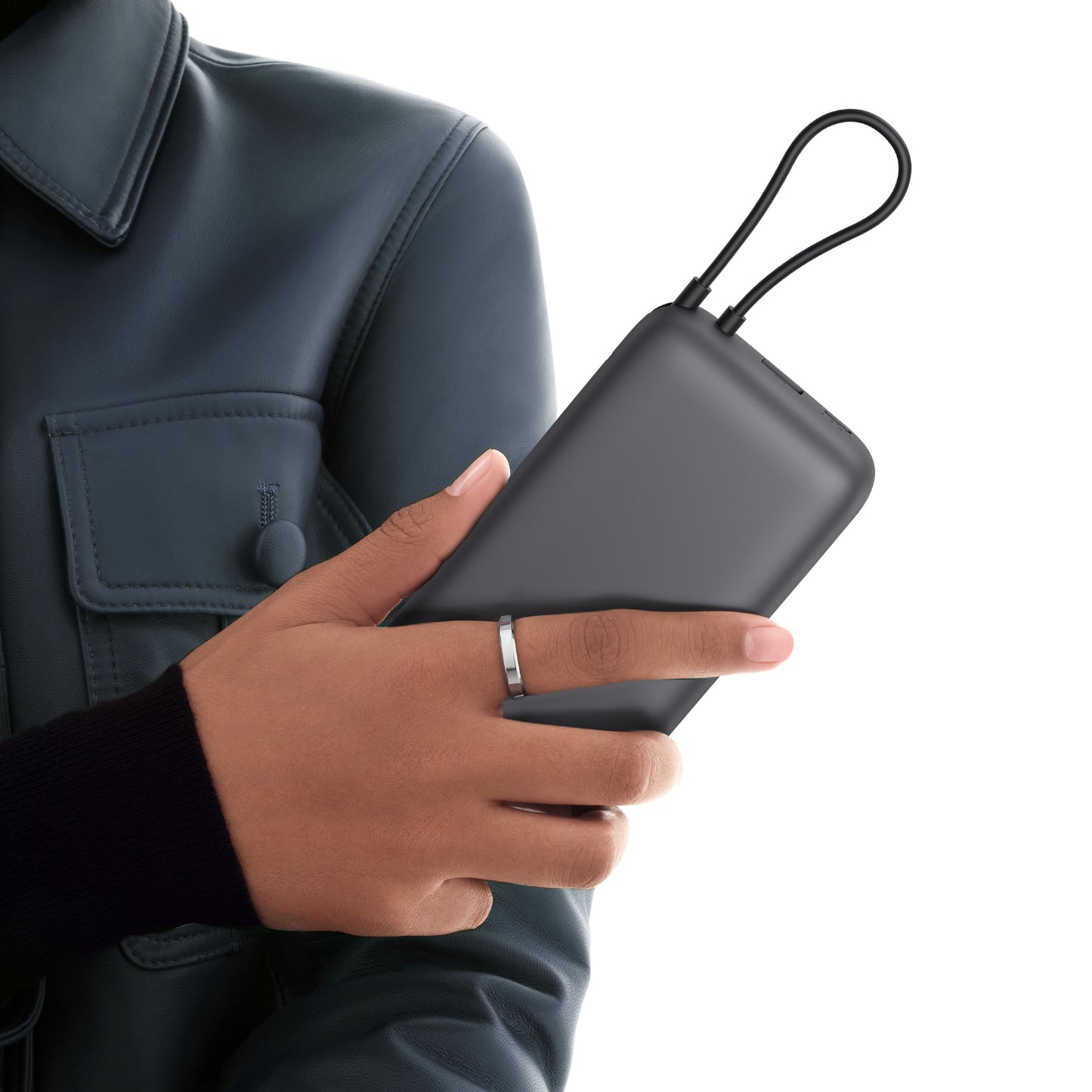 Xiaomi Power Bank 20000MAH (integrated Cable) Dark Grey image 5