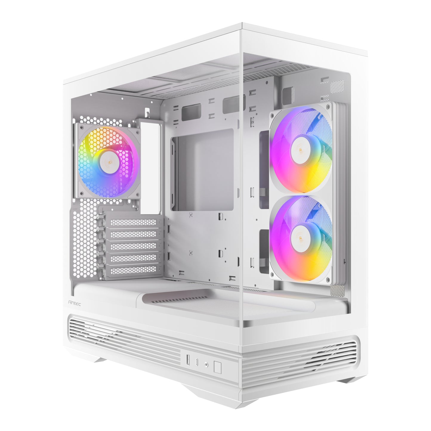 Antec C2M ARGB Compact Micro-Atx Gaming Chassis White