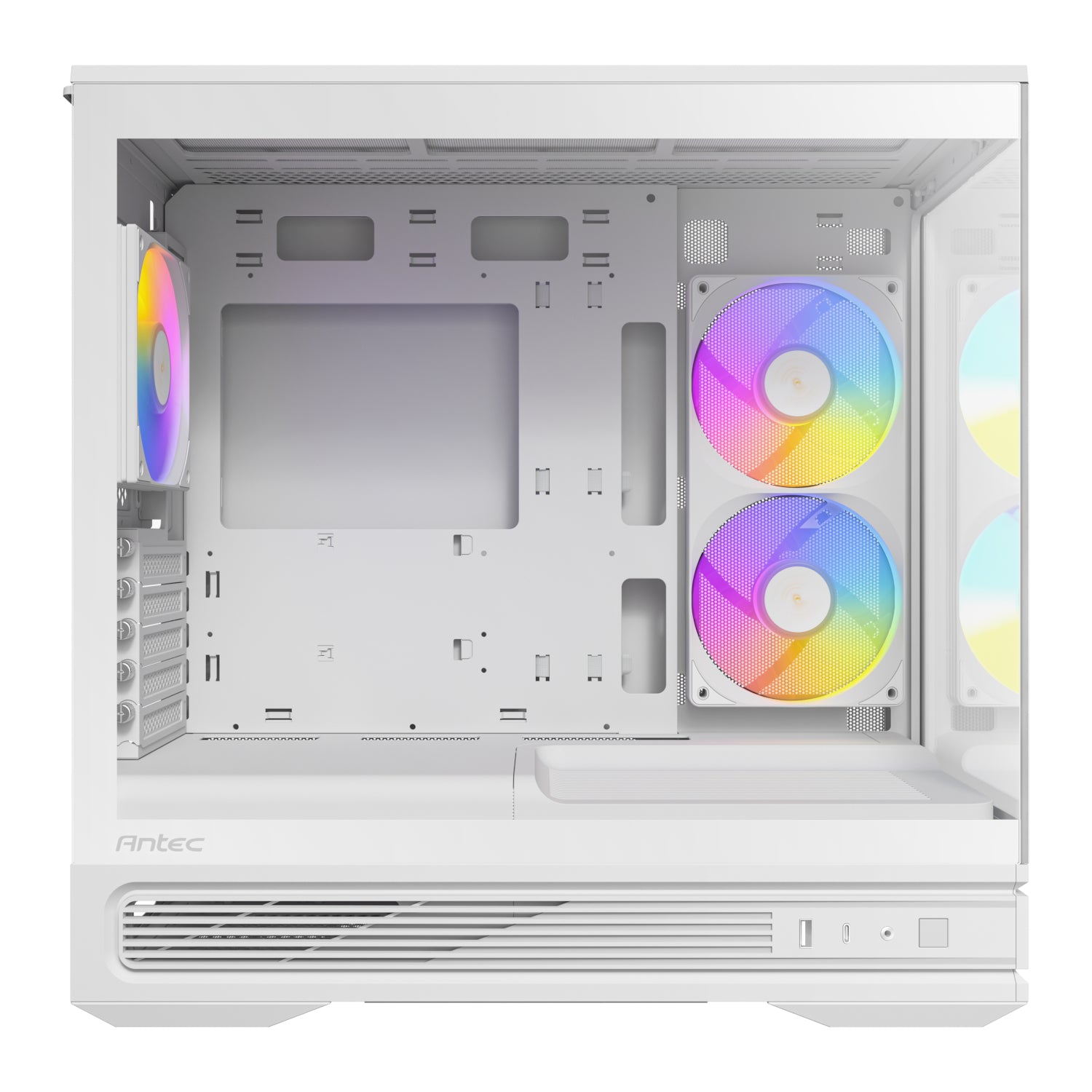 Antec C2M ARGB Compact Micro-Atx Gaming Chassis White image 5