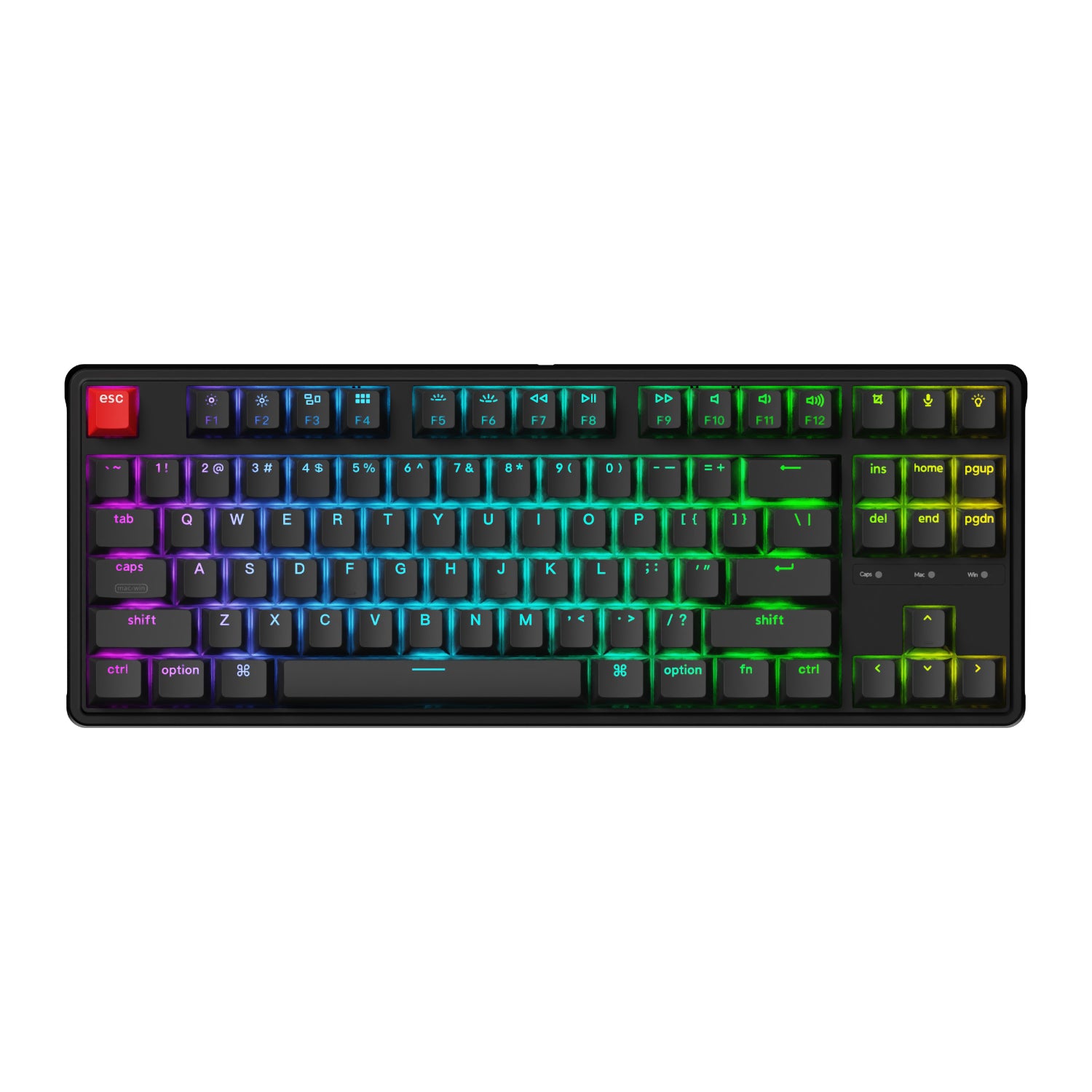 Keychron C3 Pro 8K Qmk RGB Wired Mechanical Keyboard (80% Layout, Red Super Switch Hot-Swappable) image 2