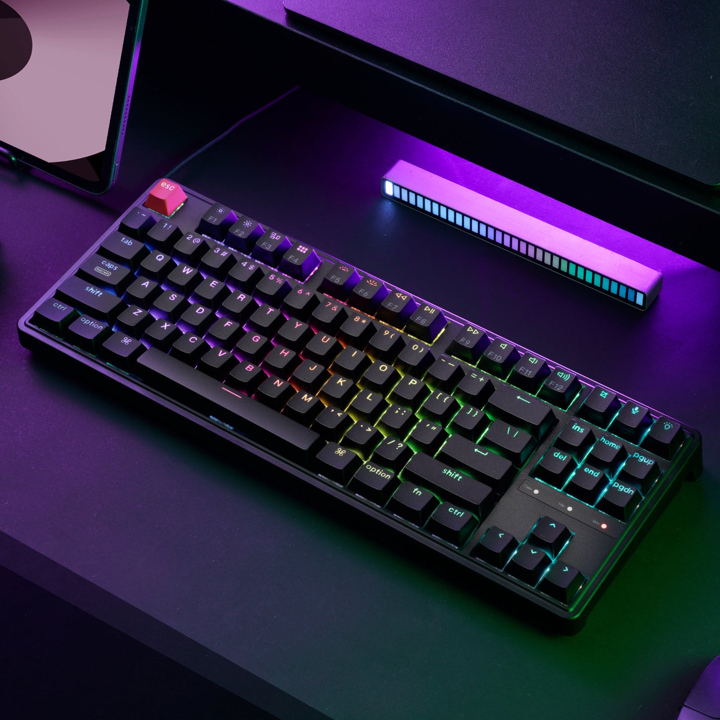 Keychron C3 Pro 8K Qmk RGB Wired Mechanical Keyboard (80% Layout, Red Super Switch Hot-Swappable) image 5