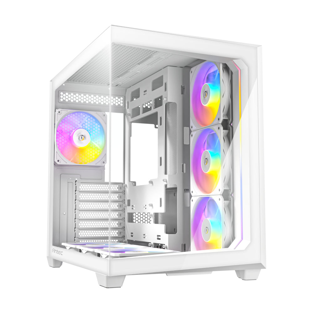 Antec C5 ARGB ATX Dual Mid Tower Gaming Chassis – White