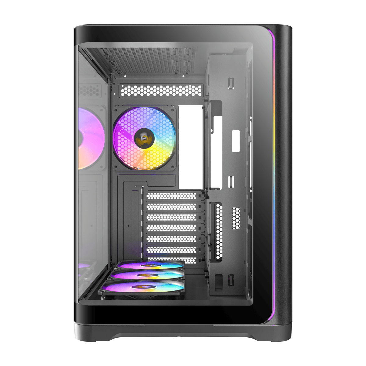 Antec C5 Curved ARGB ATX | Micro-Atx | ITX ARGB Dual Chamber Mid-Tower Gaming Chassis Black image 2