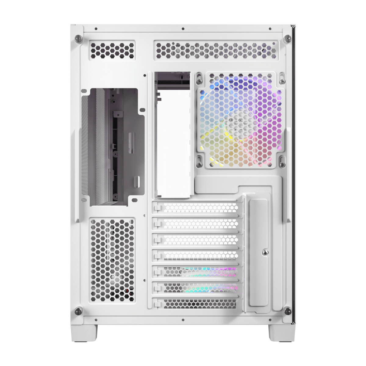 Antec C5 Curved ARGB ATX | Micro-Atx | ITX ARGB Dual Chamber Mid-Tower Gaming Chassis White image 5