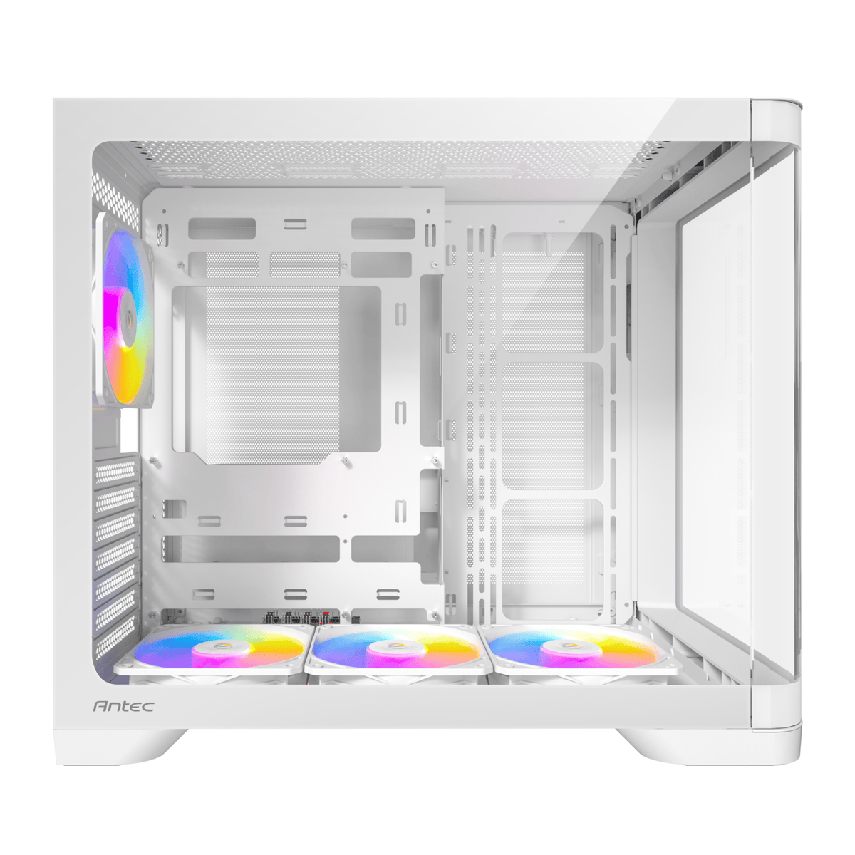 Antec C5 Curved ARGB ATX | Micro-Atx | ITX ARGB Dual Chamber Mid-Tower Gaming Chassis White image 6