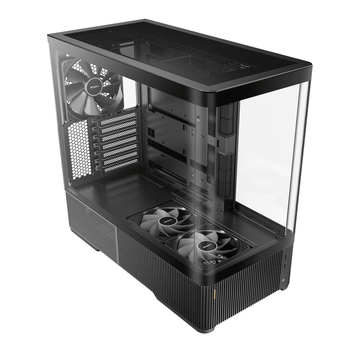 Antec C6 Curved Air ATX | Micro-Atx | ITX Mid-Tower Gaming Chassis Black image 4