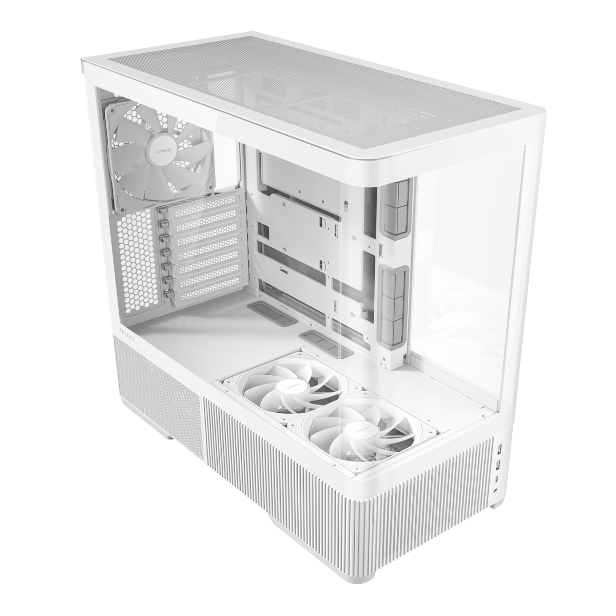 Antec C6 Curved Air ATX | Micro-Atx | ITX Mid-Tower Gaming Chassis White image 4