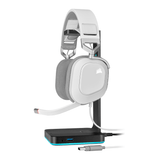 Corsair CORSAIRHS80 RGB USB Wired Over-Ear Gaming Headset — White image 5