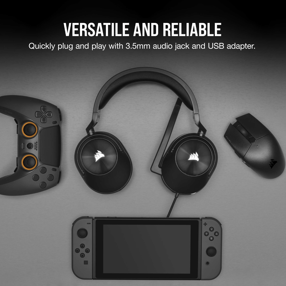Corsair HS55 Surround Wired Gaming Headset Carbon Black image 5