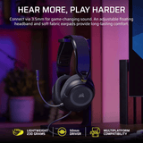 Corsair HS35 V3 Wired Gaming Headset Carbon image 5